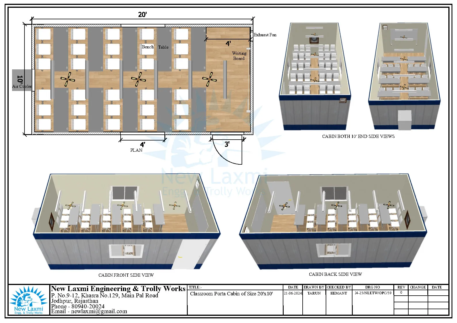 Office Cabin Layout